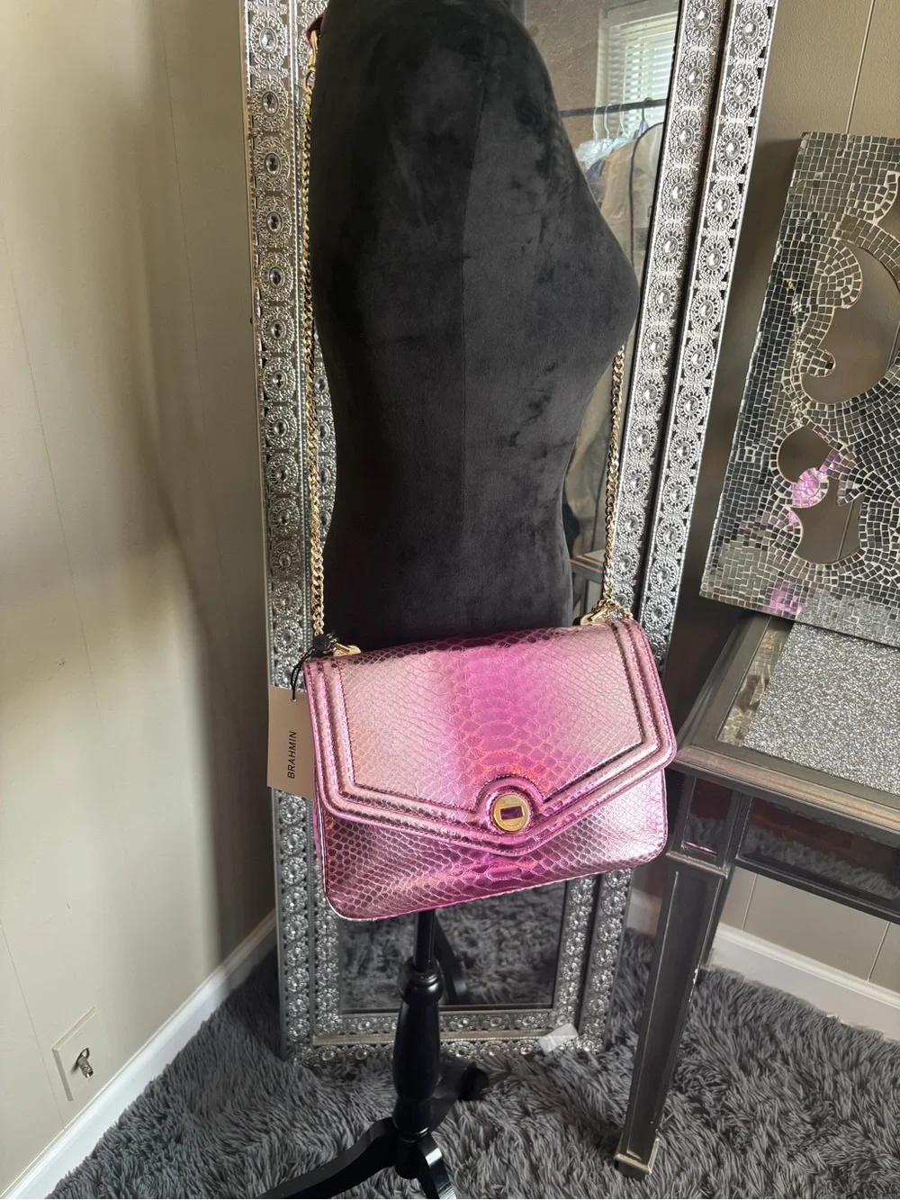 ⭐️Brahmin Rosalie Rose Water‎ Akoni Bag